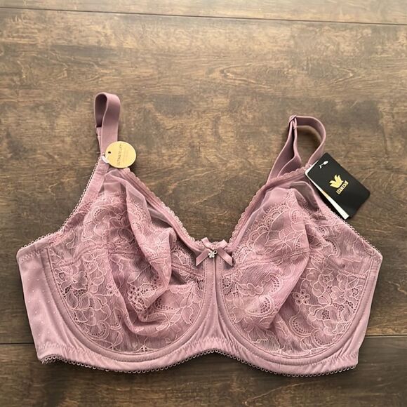 NWT WACOAL Retro Chic Underwire Bra Toadstool 855186 Sz-34DD - Picture 4 of 11